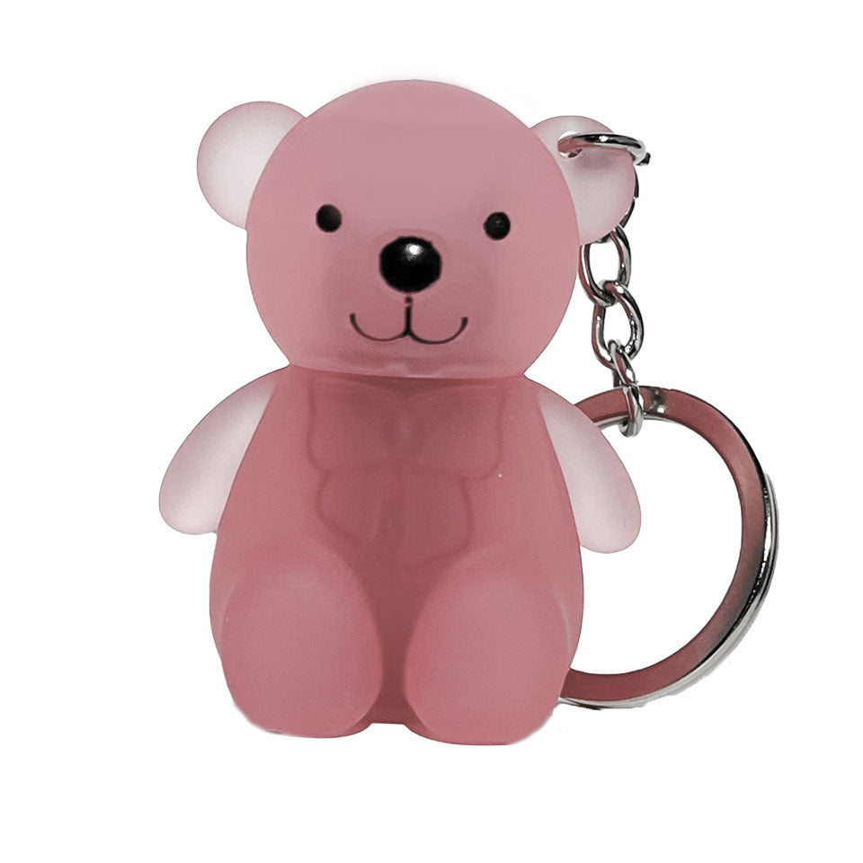 Cute Bear Lipstick Keychain