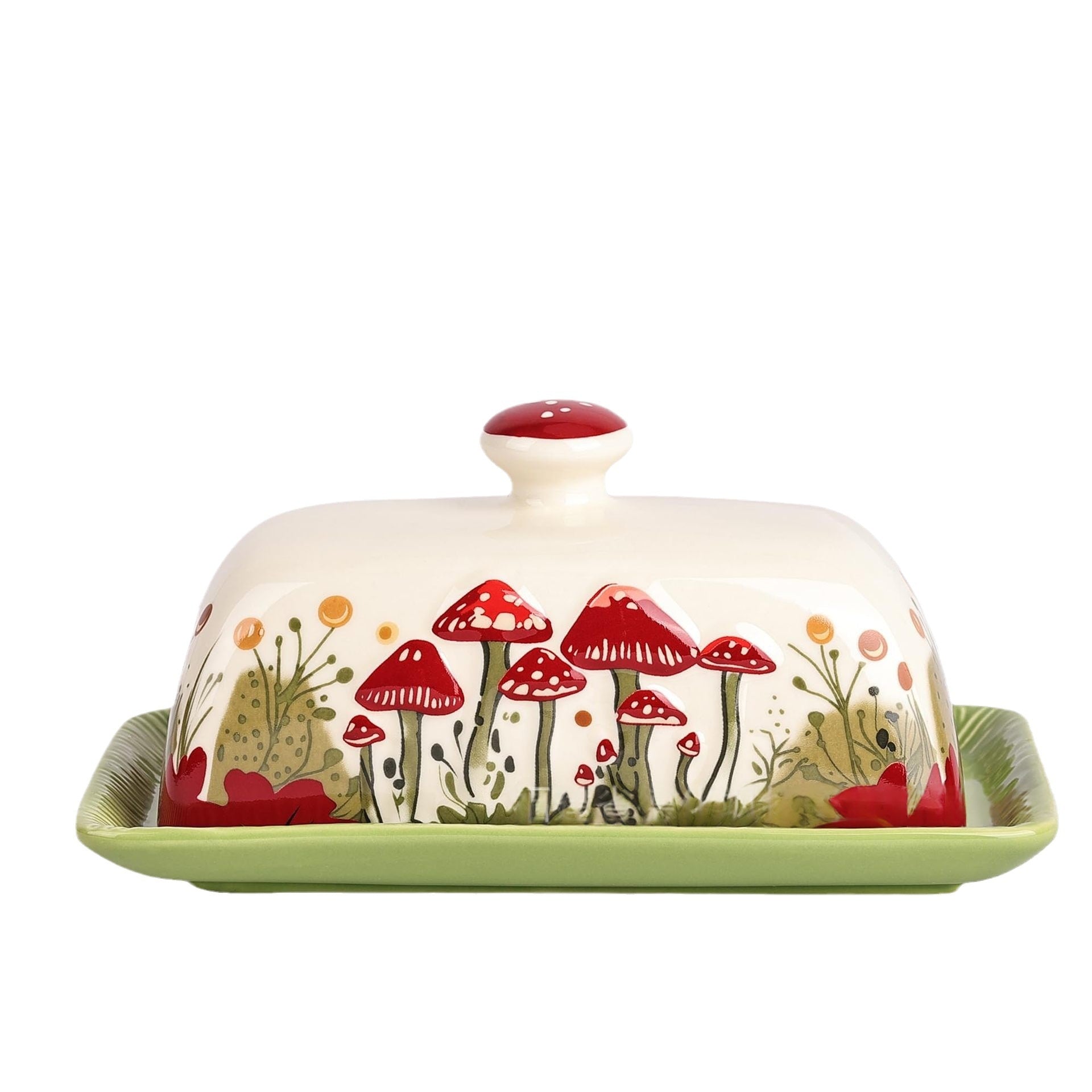 Mushroom-shaped Ceramic Butter Storage