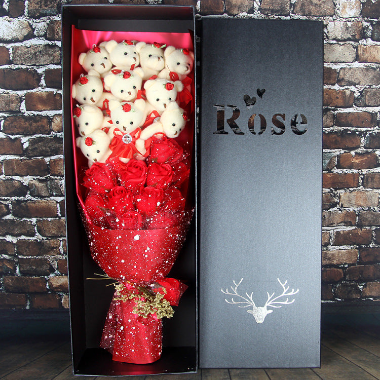 Teddy Bear Rose Bouquet
