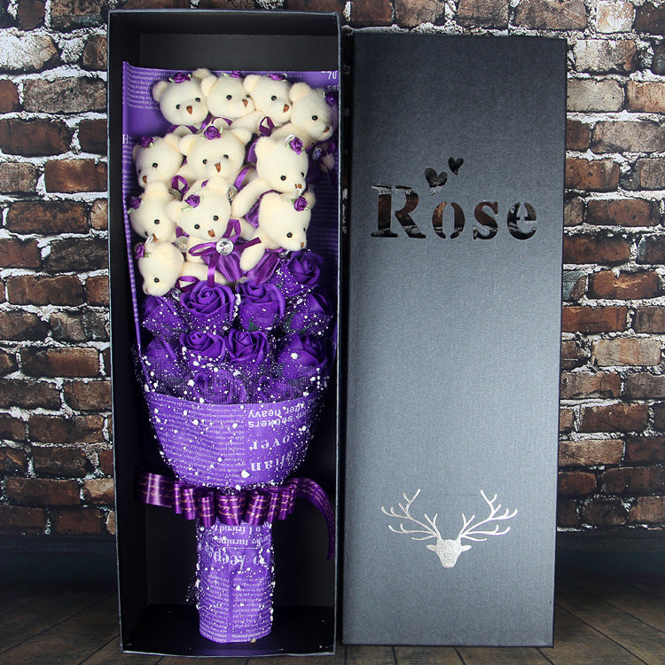 Teddy Bear Rose Bouquet