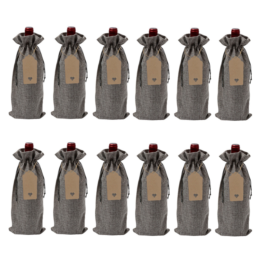12 Sets Of Wine Bottle Bags
