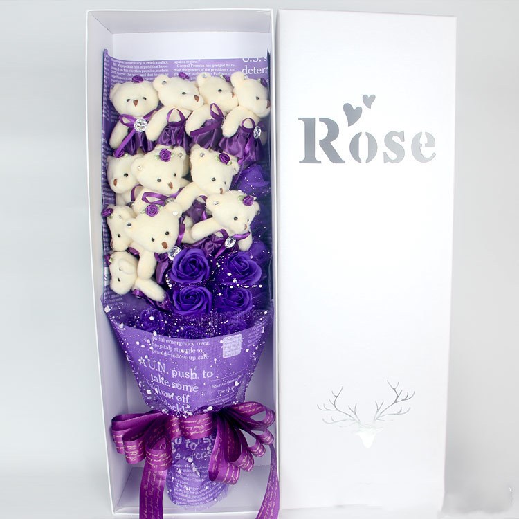 Teddy Bear Rose Bouquet