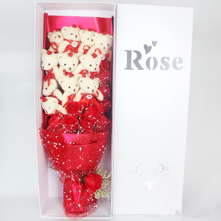 Teddy Bear Rose Bouquet