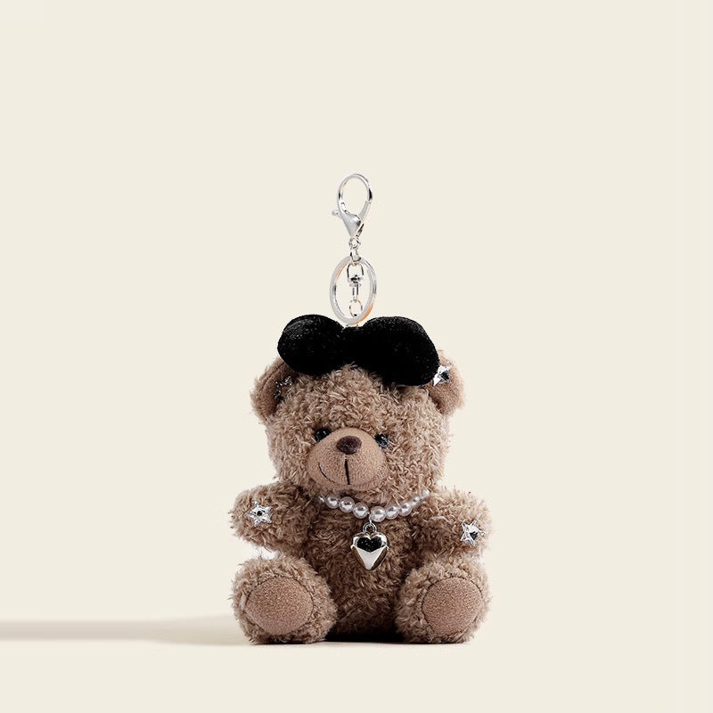 Cute Bow-knot Teddy Bear Keychain