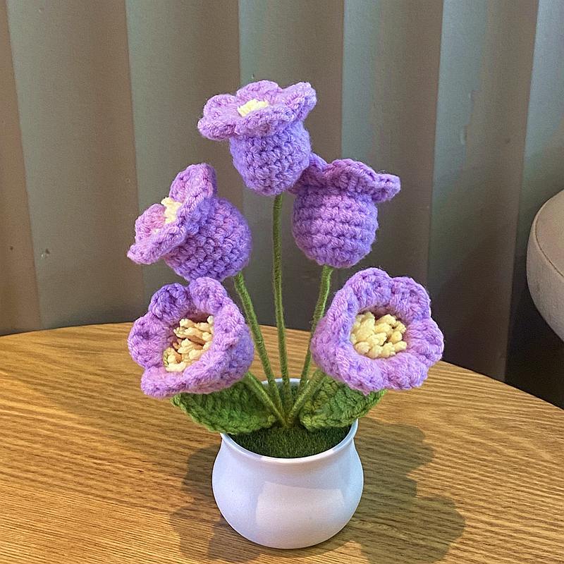 Finished Hand-woven Potted Plants