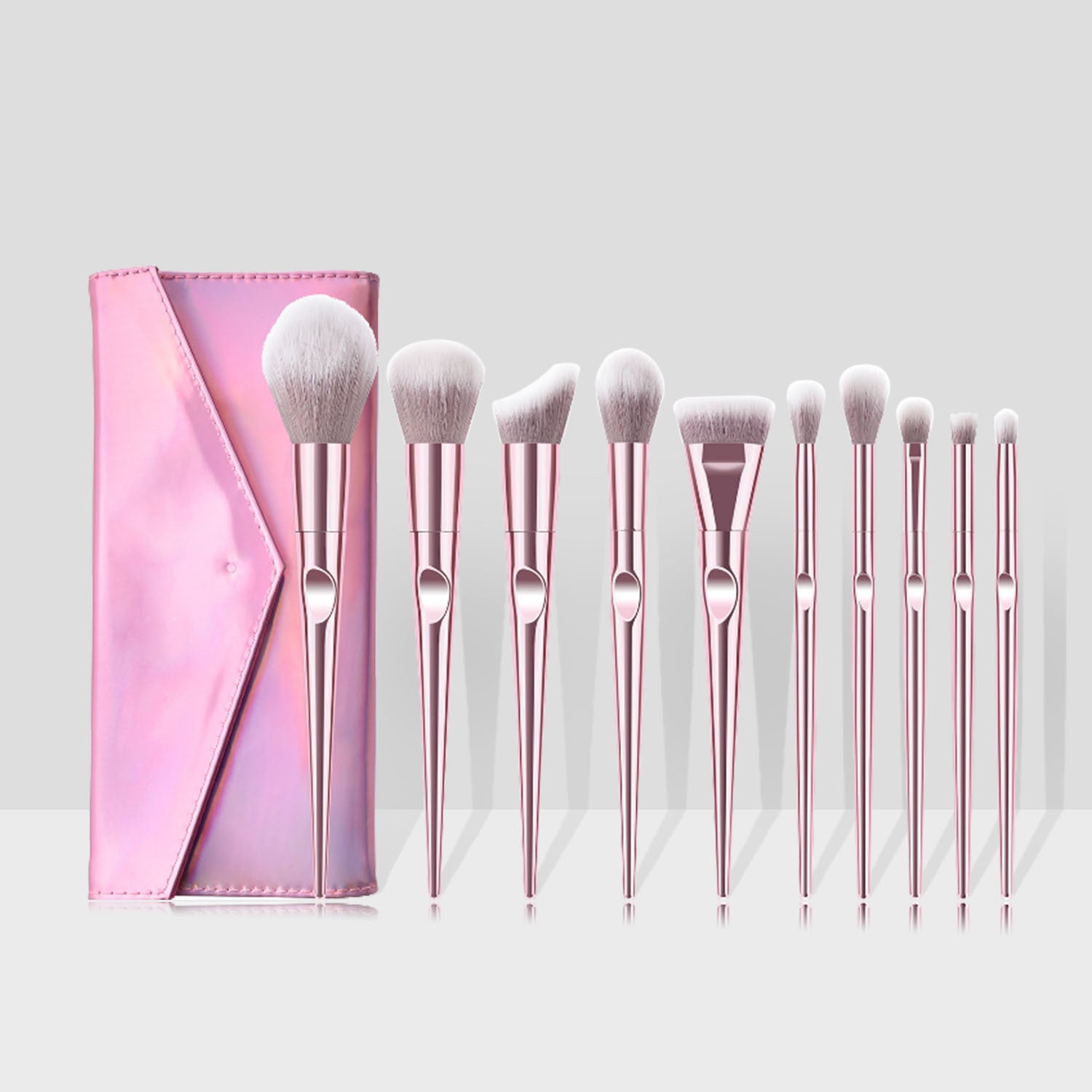 10 PCs Thumb Makeup Brushes