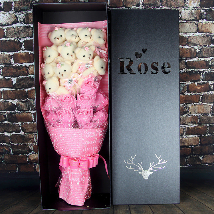 Teddy Bear Rose Bouquet