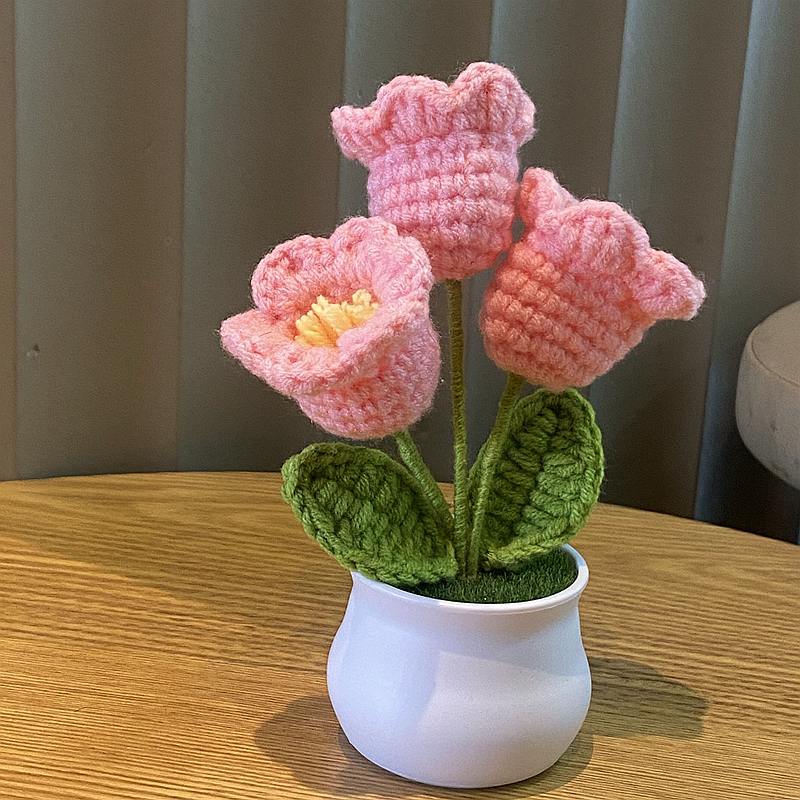 Finished Hand-woven Potted Plants