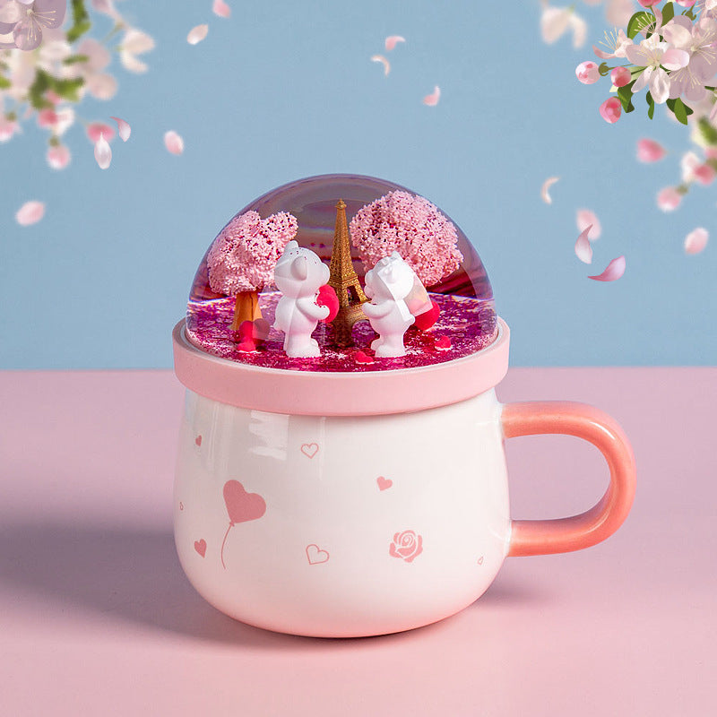 Couple Snow Globe Mug