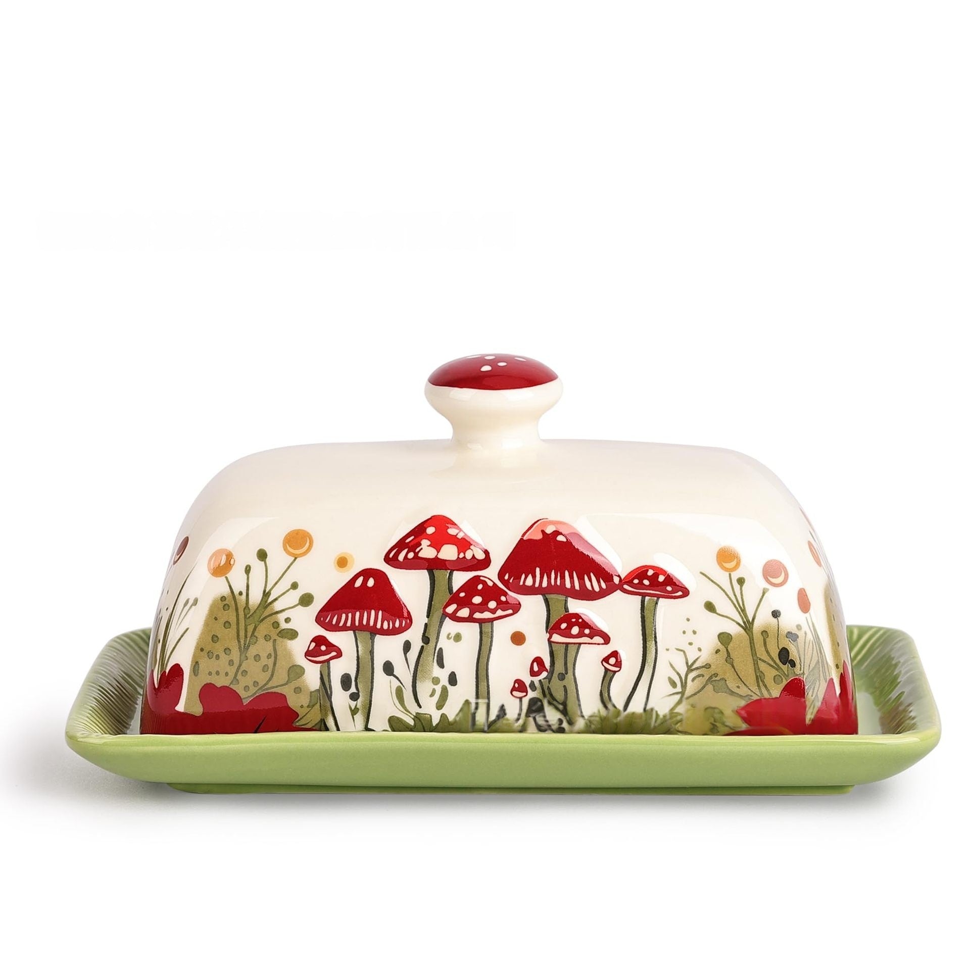 Mushroom-shaped Ceramic Butter Storage