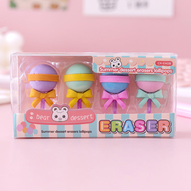 Adorable Dessert-Themed Eraser Collection