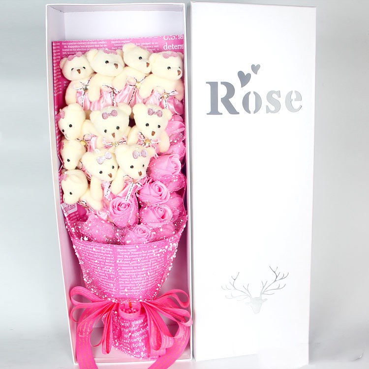 Teddy Bear Rose Bouquet