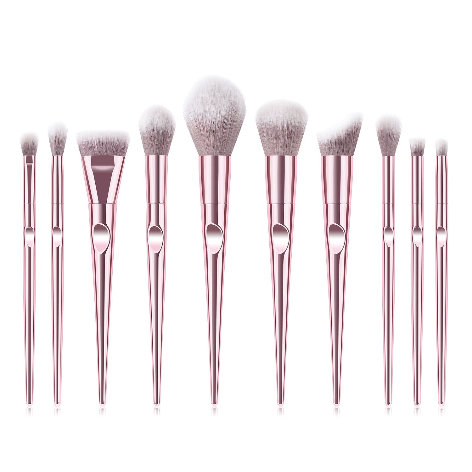 10 PCs Thumb Makeup Brushes