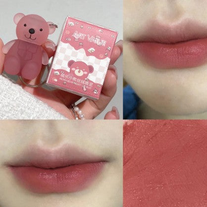 Cute Bear Lipstick Keychain