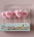 Love-shaped Happy Birthday Candles
