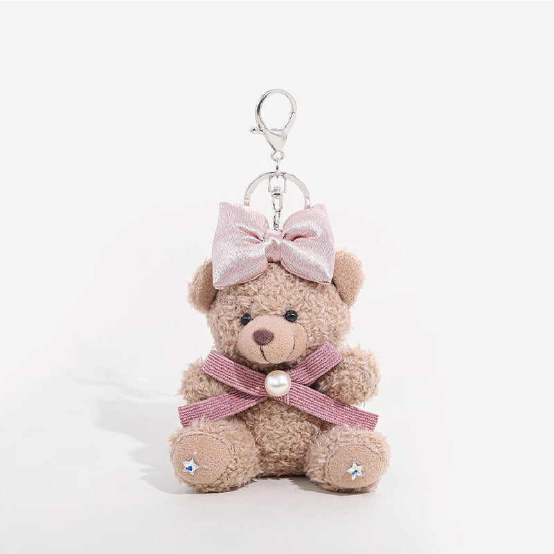 Cute Bow-knot Teddy Bear Keychain