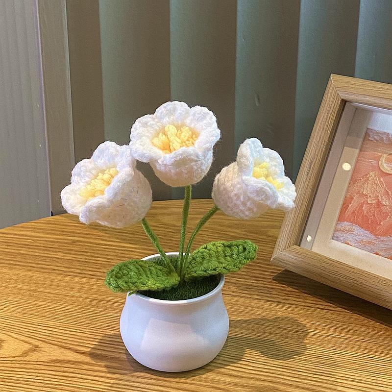Finished Hand-woven Potted Plants