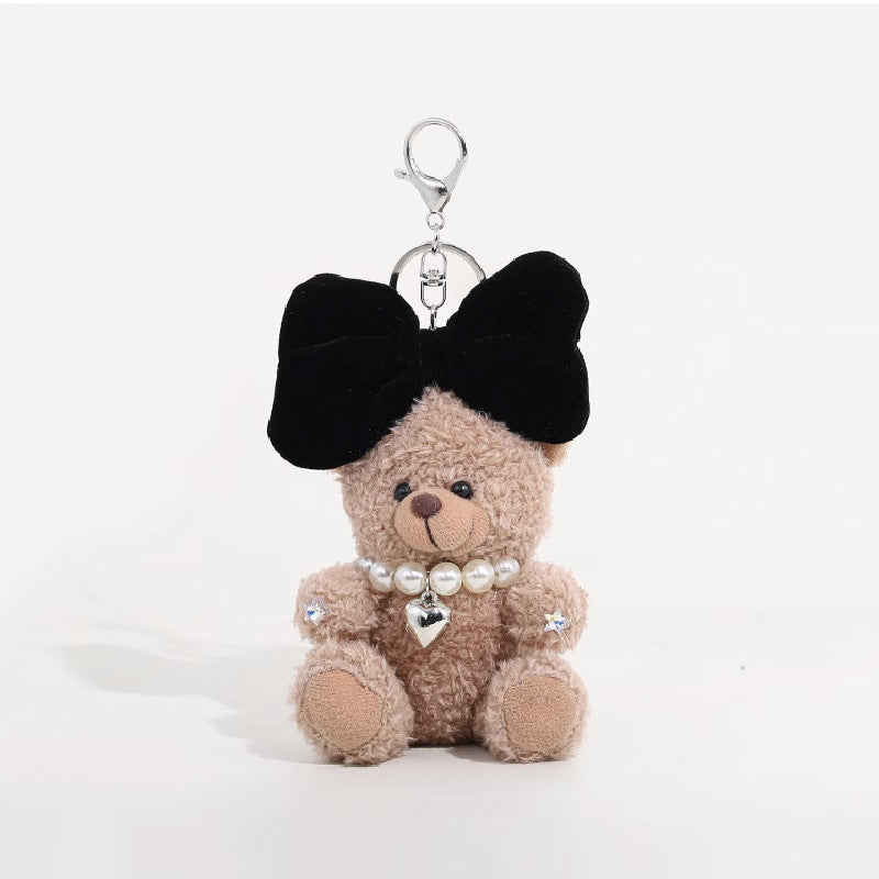 Cute Bow-knot Teddy Bear Keychain